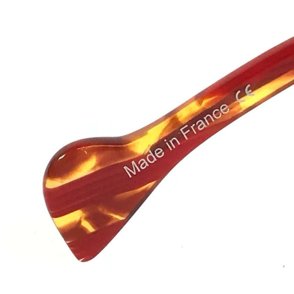 BOZ Eyeglasses Frames ZOO 3035 Red Demi Caramel Blue Half Rim 53-17-135